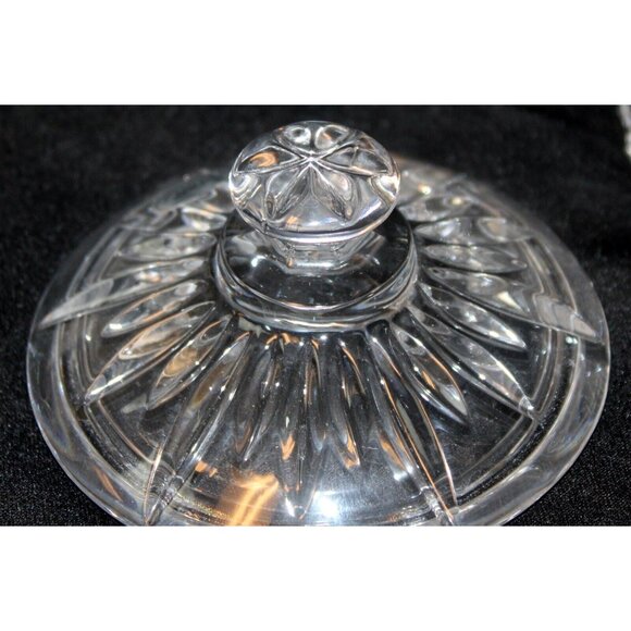 Vtg Gorham King Edward Collection Sugar & Cream Set C455 Glass Lead Crystal Lid - Picture 9 of 12